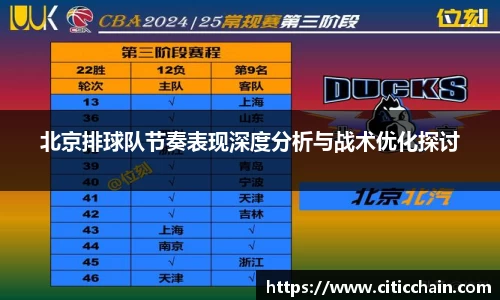 北京排球队节奏表现深度分析与战术优化探讨
